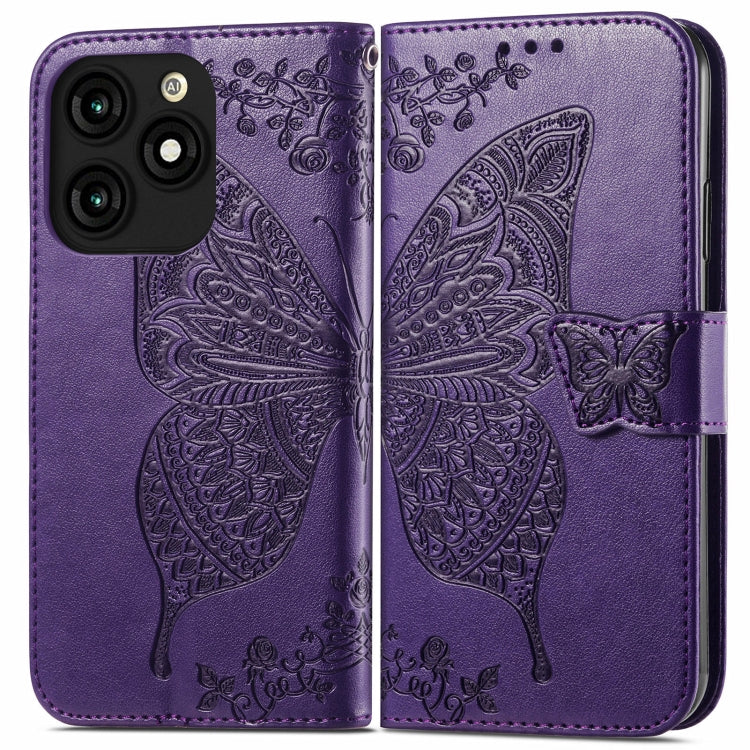 Butterfly Love Flower Embossed Leather Phone Case, For Tecno Spark 20 Pro+, For Tecno Spark 20 Pro, For Tecno Spark 20C, For Tecno Spark Go 2024, For Tecno Note 30 Pro, For Tecno Camon 20 Pro 5G, For Tecno Spark GO 2023, For Tecno Itel A70             ...