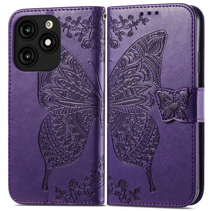 Butterfly Love Flower Embossed Leather Phone Case, For Tecno Spark 20 Pro+, For Tecno Spark 20 Pro, For Tecno Spark 20C, For Tecno Spark Go 2024, For Tecno Note 30 Pro, For Tecno Camon 20 Pro 5G, For Tecno Spark GO 2023, For Tecno Itel A70             ...