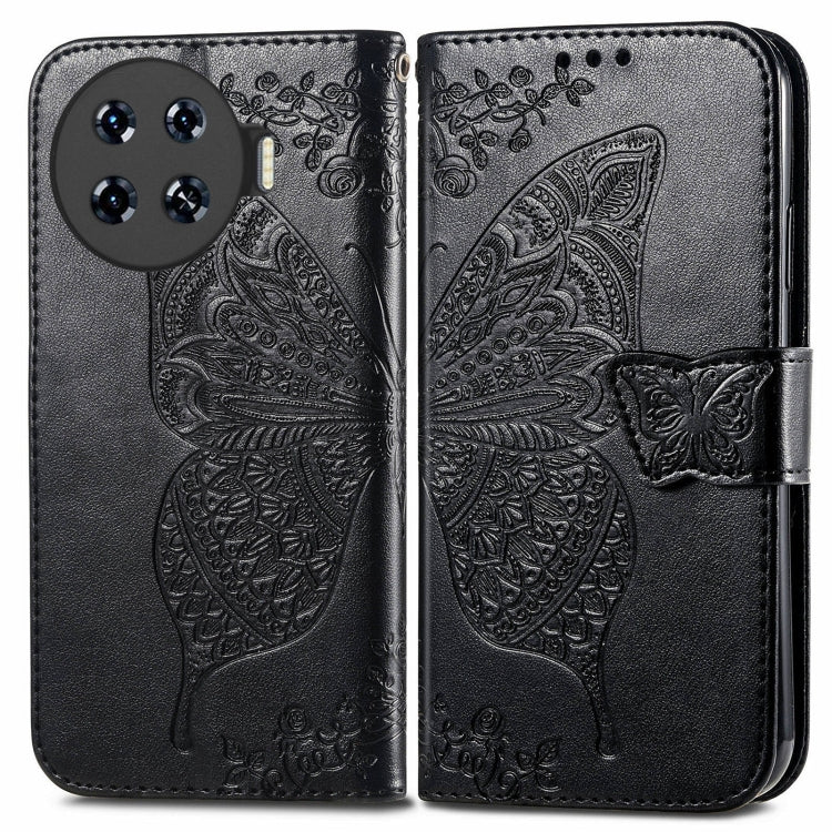 Butterfly Love Flower Embossed Leather Phone Case, For Tecno Spark 20 Pro+, For Tecno Spark 20 Pro, For Tecno Spark 20C, For Tecno Spark Go 2024, For Tecno Note 30 Pro, For Tecno Camon 20 Pro 5G, For Tecno Spark GO 2023, For Tecno Itel A70             ...
