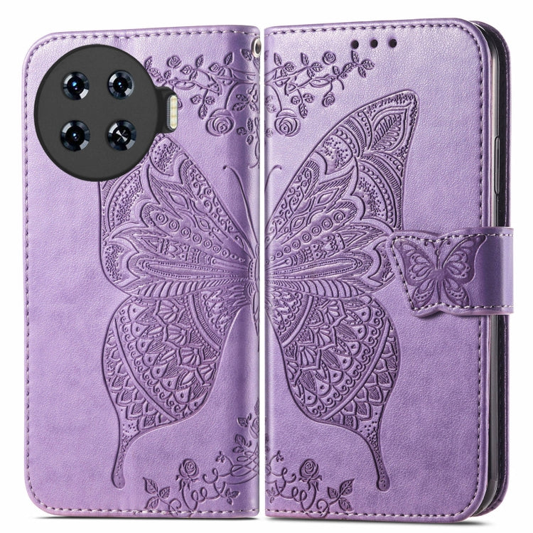 Butterfly Love Flower Embossed Leather Phone Case, For Tecno Spark 20 Pro+, For Tecno Spark 20 Pro, For Tecno Spark 20C, For Tecno Spark Go 2024, For Tecno Note 30 Pro, For Tecno Camon 20 Pro 5G, For Tecno Spark GO 2023, For Tecno Itel A70             ...