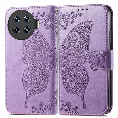 Butterfly Love Flower Embossed Leather Phone Case, For Tecno Spark 20 Pro+, For Tecno Spark 20 Pro, For Tecno Spark 20C, For Tecno Spark Go 2024, For Tecno Note 30 Pro, For Tecno Camon 20 Pro 5G, For Tecno Spark GO 2023, For Tecno Itel A70             ...