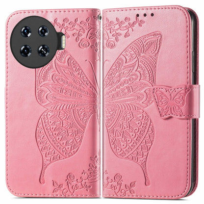 Butterfly Love Flower Embossed Leather Phone Case, For Tecno Spark 20 Pro+, For Tecno Spark 20 Pro, For Tecno Spark 20C, For Tecno Spark Go 2024, For Tecno Note 30 Pro, For Tecno Camon 20 Pro 5G, For Tecno Spark GO 2023, For Tecno Itel A70             ...