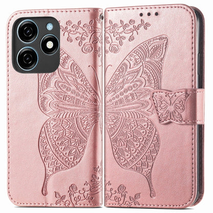 Butterfly Love Flower Embossed Leather Phone Case, For Tecno Spark 20 Pro+, For Tecno Spark 20 Pro, For Tecno Spark 20C, For Tecno Spark Go 2024, For Tecno Note 30 Pro, For Tecno Camon 20 Pro 5G, For Tecno Spark GO 2023, For Tecno Itel A70             ...