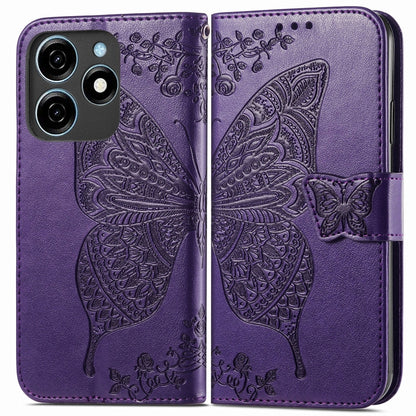 Butterfly Love Flower Embossed Leather Phone Case, For Tecno Spark 20 Pro+, For Tecno Spark 20 Pro, For Tecno Spark 20C, For Tecno Spark Go 2024, For Tecno Note 30 Pro, For Tecno Camon 20 Pro 5G, For Tecno Spark GO 2023, For Tecno Itel A70             ...
