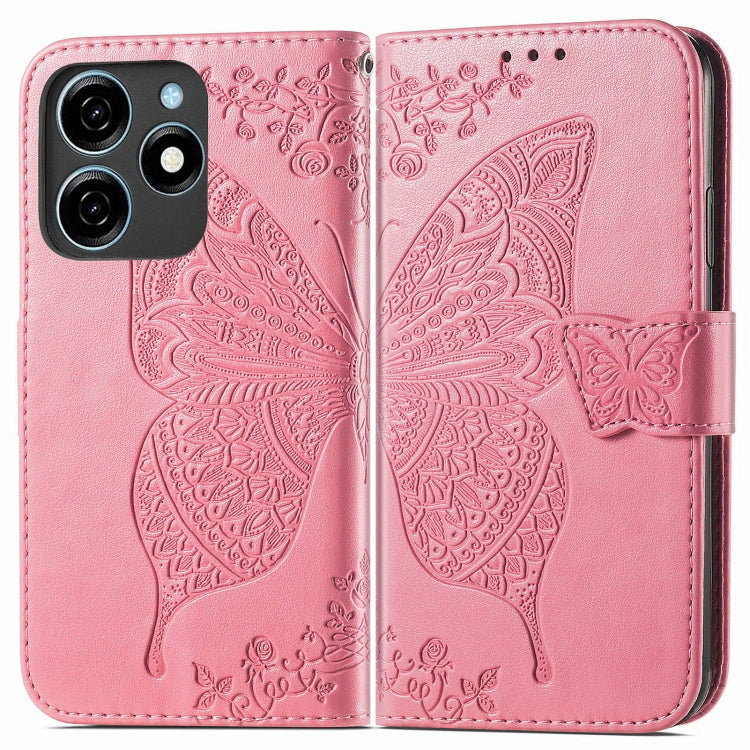 Butterfly Love Flower Embossed Leather Phone Case, For Tecno Spark 20 Pro+, For Tecno Spark 20 Pro, For Tecno Spark 20C, For Tecno Spark Go 2024, For Tecno Note 30 Pro, For Tecno Camon 20 Pro 5G, For Tecno Spark GO 2023, For Tecno Itel A70             ...