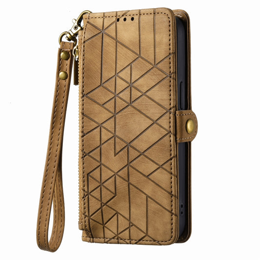 Geometric Zipper Wallet Side Buckle Leather Phone Case, For iPhone 14 Pro Max, For iPhone 7 / 8 / SE 2022, For iPhone 13 Pro Max, For iPhone 13 Pro, For iPhone 13, For iPhone 12 / 12 Pro, For iPhone 12 Pro Max, For iPhone 11 Pro Max, For iPhone 11     ...