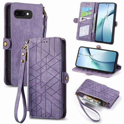 Geometric Zipper Wallet Side Buckle Leather Phone Case, For Google Pixel 10a, For Google Pixel 10 Pro XL, For Google Pixel 9a, For Google Pixel 9 Pro XL, For Google Pixel 8a, For Google Pixel 8 Pro, For Google Pixel 8, For Google Pixel 7a              ...