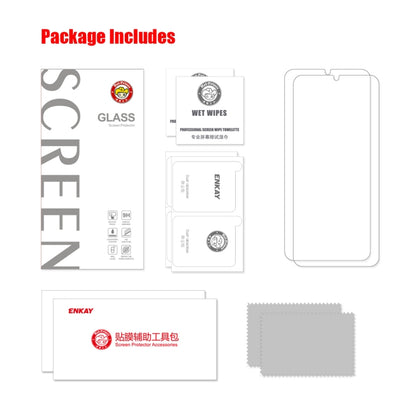 2pcs ENKAY Hat-Prince 0.26mm 9H 2.5D High Aluminum-silicon Tempered Glass Film, For Xiaomi Redmi 12, For Xiaomi 14, For Redmi 13C, For Redmi K70 / K70 Pro / K70E