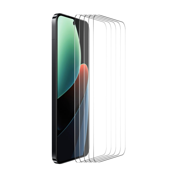 5pcs ENKAY Hat-Prince 0.26mm 9H 2.5D High Aluminum-silicon Tempered Glass Film, For Xiaomi Redmi 12, For Xiaomi 14, For Redmi 13C, For Redmi K70 / K70 Pro / K70E