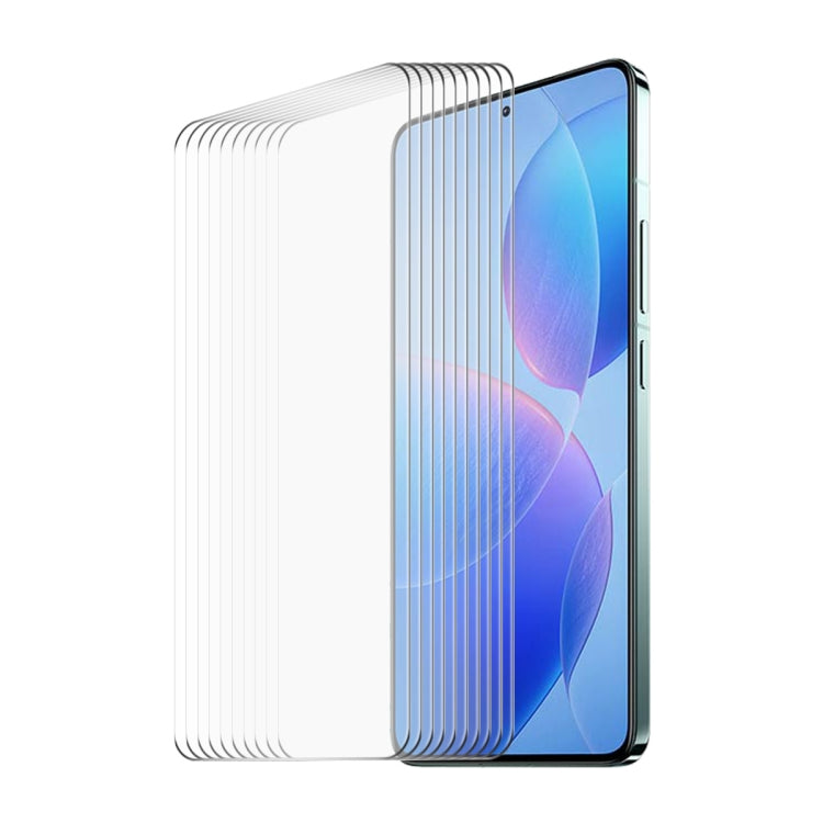 10pcs ENKAY Hat-Prince 0.26mm 9H 2.5D High Aluminum-silicon Tempered Glass Film, For Xiaomi 14, For Xiaomi Redmi 12, For Redmi 13C, For Redmi K70 / K70 Pro / K70E