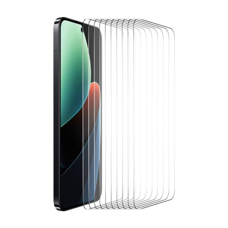 10pcs ENKAY Hat-Prince 0.26mm 9H 2.5D High Aluminum-silicon Tempered Glass Film, For Xiaomi 14, For Xiaomi Redmi 12, For Redmi 13C, For Redmi K70 / K70 Pro / K70E