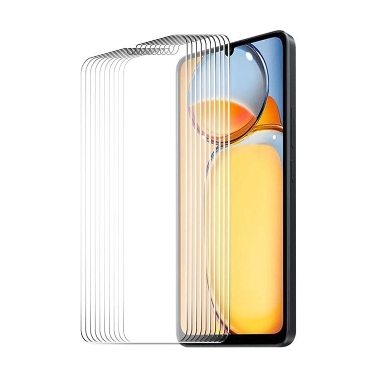 10pcs ENKAY Hat-Prince 0.26mm 9H 2.5D High Aluminum-silicon Tempered Glass Film, For Xiaomi 14, For Xiaomi Redmi 12, For Redmi 13C, For Redmi K70 / K70 Pro / K70E