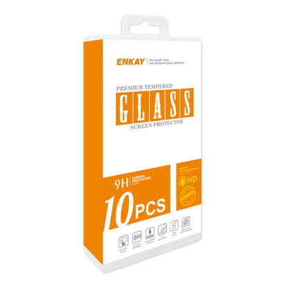 10pcs ENKAY Hat-Prince 0.26mm 9H 2.5D High Aluminum-silicon Tempered Glass Film, For Xiaomi 14, For Xiaomi Redmi 12, For Redmi 13C, For Redmi K70 / K70 Pro / K70E