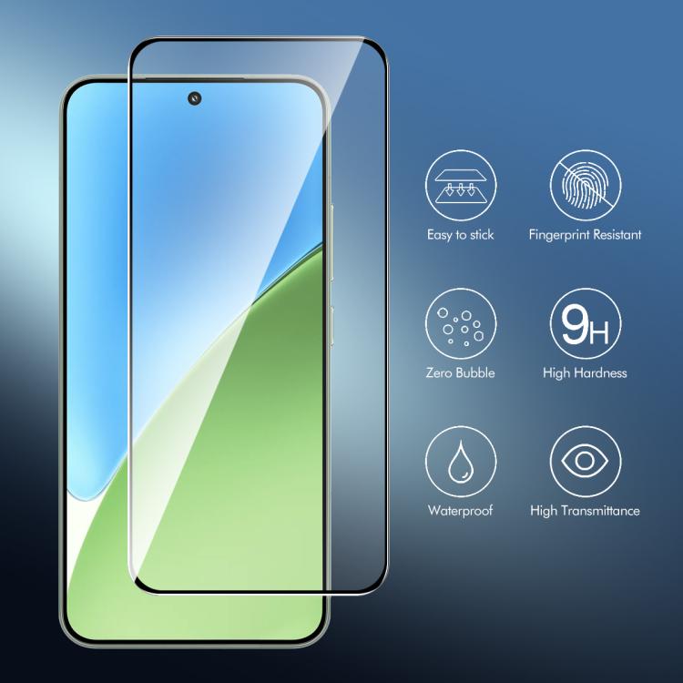 2pcs ENKAY Hat-Prince Full Glue High Aluminum-silicon Tempered Glass Film, For Xiaomi Poco M8 Power 5G, For Xiaomi Poco F9 Pro 5G, For Redmi Note 17 4G Global 171mm, For Redmi A7 4G 171.8mm, For Redmi 17C 4G, For Redmi Note 15 Pro 5G Global 163.6mm    ...