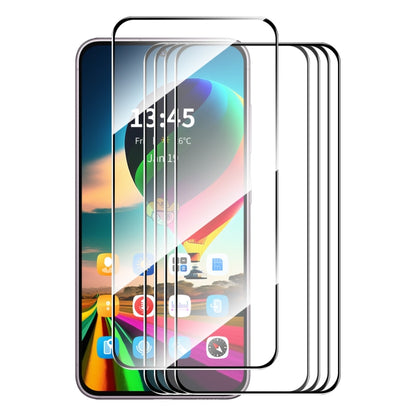 5pcs ENKAY Hat-Prince Full Glue High Aluminum-silicon Tempered Glass Film, For Xiaomi Poco M8 Power 5G, For Xiaomi Poco F9 Pro 5G, For Redmi Note 17 4G Global 171mm, For Redmi A7 4G 171.8mm, For Redmi 17C 4G, For Redmi 15a 5G                           ...