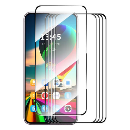 5pcs ENKAY Hat-Prince Full Glue High Aluminum-silicon Tempered Glass Film, For Xiaomi Poco M8 Power 5G, For Xiaomi Poco F9 Pro 5G, For Redmi Note 17 4G Global 171mm, For Redmi A7 4G 171.8mm, For Redmi 17C 4G, For Redmi 15a 5G                           ...