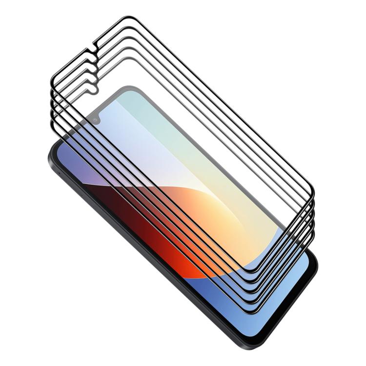 5pcs ENKAY Hat-Prince Full Glue High Aluminum-silicon Tempered Glass Film, For Xiaomi Poco M8 Power 5G, For Xiaomi Poco F9 Pro 5G, For Redmi Note 17 4G Global 171mm, For Redmi A7 4G 171.8mm, For Redmi 17C 4G, For Redmi 15a 5G                           ...