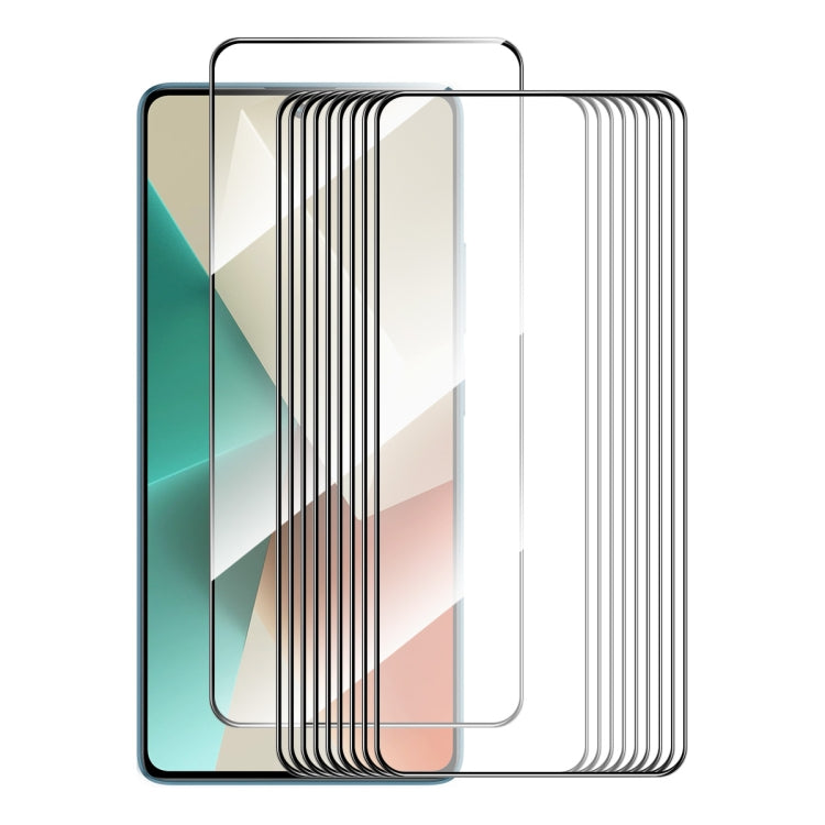 10pcs ENKAY Hat-Prince Full Glue High Aluminum-silicon Tempered Glass Film, For Redmi Note 15 Pro 5G Global 163.6mm, For Redmi 15C Global 171mm / Poco C85, For Redmi 13X, For Redmi Note 14S 4G, For Redmi Turbo 4, For Xiaomi Poco X7 Pro                 ...