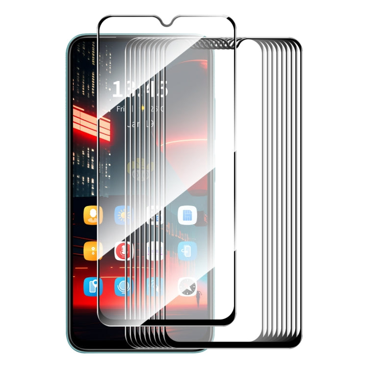 10pcs ENKAY Hat-Prince Full Glue High Aluminum-silicon Tempered Glass Film, For Xiaomi Poco M8 Power 5G, For Xiaomi Poco F9 Pro 5G, For Redmi Note 17 4G Global 171mm, For Redmi A7 4G 171.8mm, For Redmi 17C 4G, For Redmi 15a 5G                          ...