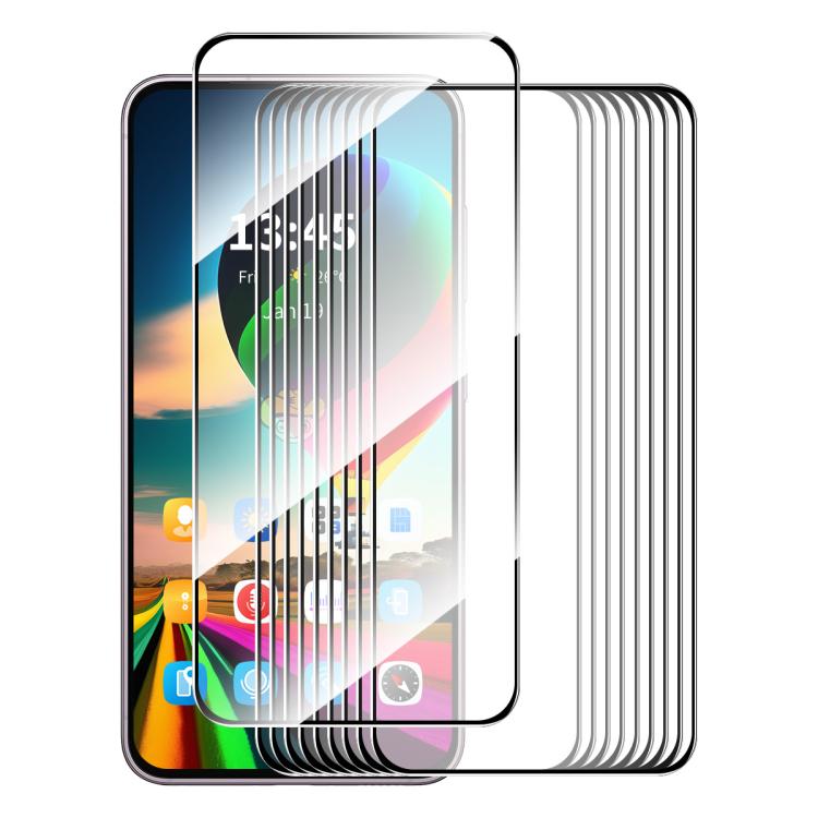 10pcs ENKAY Hat-Prince Full Glue High Aluminum-silicon Tempered Glass Film, For Xiaomi Poco M8 Power 5G, For Xiaomi Poco F9 Pro 5G, For Redmi Note 17 4G Global 171mm, For Redmi A7 4G 171.8mm, For Redmi 17C 4G, For Redmi 15a 5G                          ...