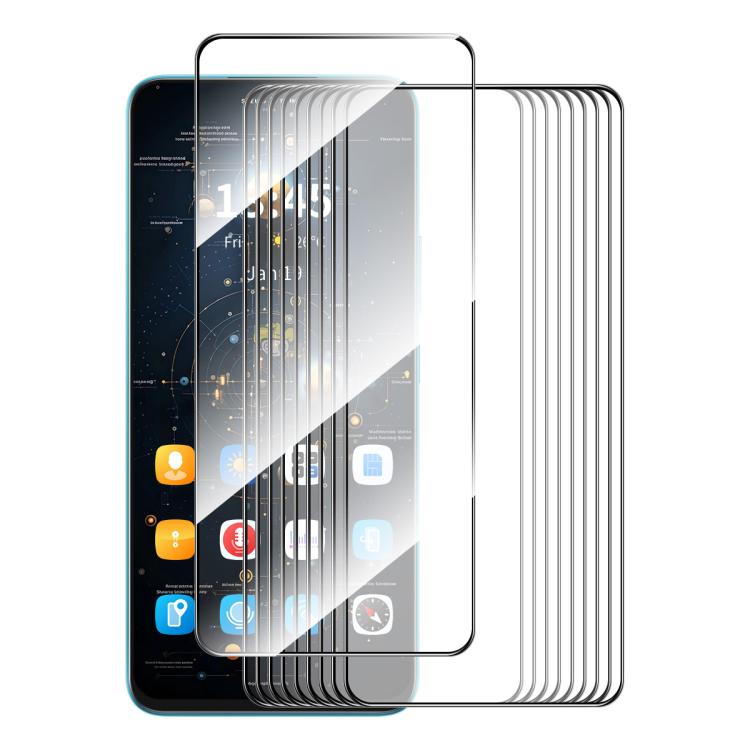 10pcs ENKAY Hat-Prince Full Glue High Aluminum-silicon Tempered Glass Film, For Xiaomi Poco M8 Power 5G, For Xiaomi Poco F9 Pro 5G, For Redmi Note 17 4G Global 171mm, For Redmi A7 4G 171.8mm, For Redmi 17C 4G, For Redmi 15a 5G                          ...