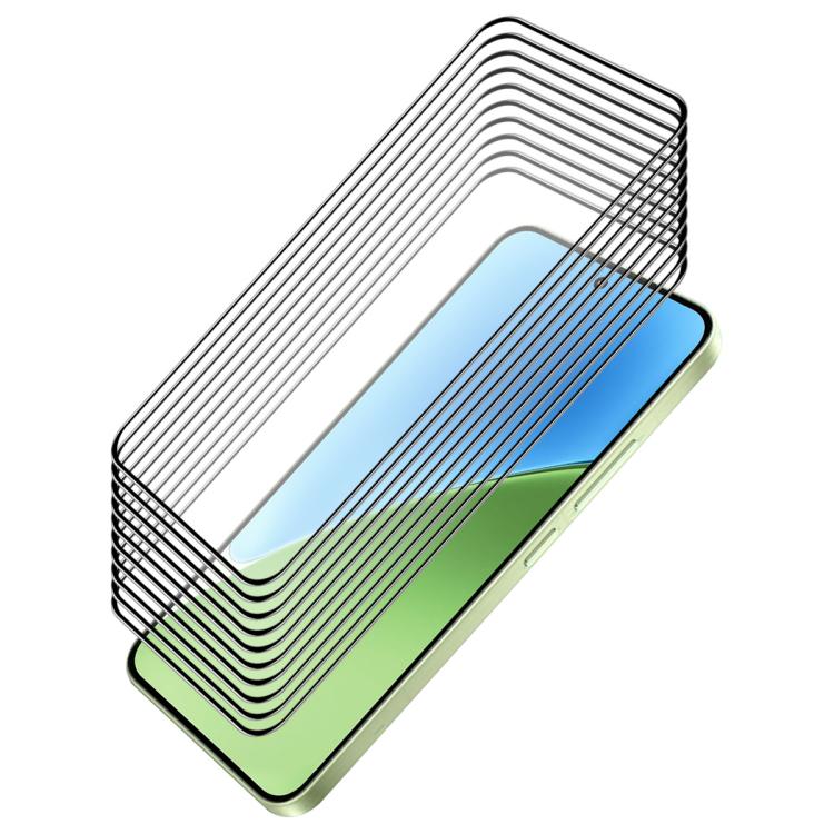 10pcs ENKAY Hat-Prince Full Glue High Aluminum-silicon Tempered Glass Film, For Xiaomi Poco M8 Power 5G, For Xiaomi Poco F9 Pro 5G, For Redmi Note 17 4G Global 171mm, For Redmi A7 4G 171.8mm, For Redmi 17C 4G, For Redmi 15a 5G                          ...