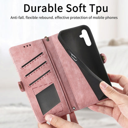 Geometric Zipper Wallet Side Buckle Leather Phone Case, For Samsung Galaxy A13 4G, For Samsung Galaxy M52 5G, For Samsung Galaxy S22 Ultra 5G, For Samsung Galaxy S22+ 5G, For Samsung Galaxy S22 5G, For Samsung Galaxy A13 5G, For Samsung Galaxy A41     ...