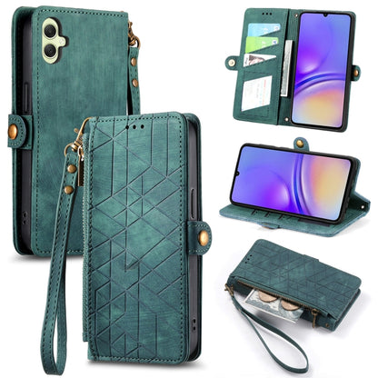 Geometric Zipper Wallet Side Buckle Leather Phone Case, For Samsung Galaxy S25 Edge 5G, For Samsung Galaxy A36 5G, For Samsung Galaxy S25 5G, For Samsung Galaxy S25+ 5G, For Samsung Galaxy S25 Ultra 5G, For Samsung Galaxy C55, For Samsung Galaxy M55���...
