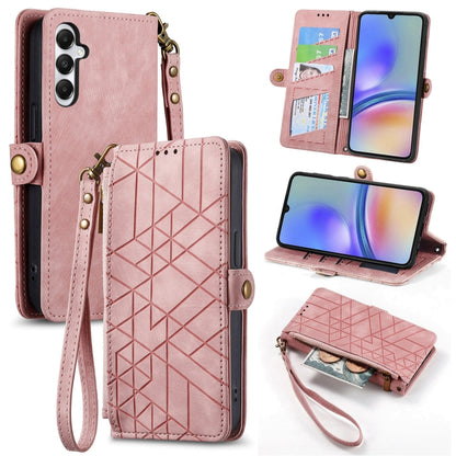 Geometric Zipper Wallet Side Buckle Leather Phone Case, For Samsung Galaxy S25 Edge 5G, For Samsung Galaxy A36 5G, For Samsung Galaxy S25 5G, For Samsung Galaxy S25+ 5G, For Samsung Galaxy S25 Ultra 5G, For Samsung Galaxy C55, For Samsung Galaxy M55���...
