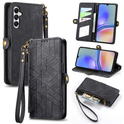Geometric Zipper Wallet Side Buckle Leather Phone Case, For Samsung Galaxy S25 Edge 5G, For Samsung Galaxy A36 5G, For Samsung Galaxy S25 5G, For Samsung Galaxy S25+ 5G, For Samsung Galaxy S25 Ultra 5G, For Samsung Galaxy C55, For Samsung Galaxy M55���...