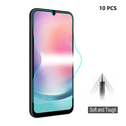 10pcs ENKAY Hat-Prince Full Glue Coverage Soft Explosion-proof Hydrogel Film, For Samsung Galaxy F15 / M15, For Samsung Galaxy Xcover 7, For Samsung Galaxy A35 / A55, For Samsung Galaxy S24 Ultra 5G, For Samsung Galaxy S24+ 5G, For Samsung Galaxy S24 5...