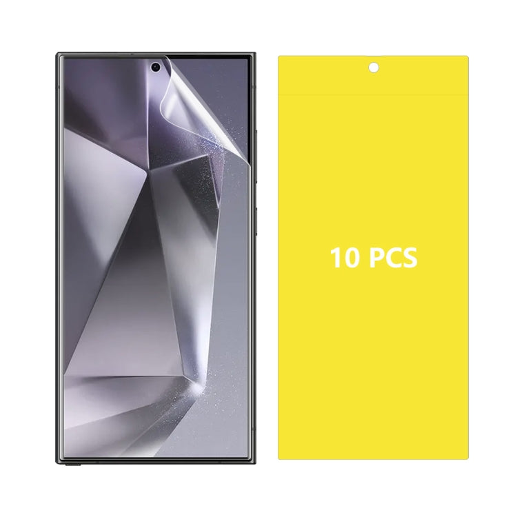 10pcs ENKAY Hat-Prince Full Glue Coverage Soft Explosion-proof Hydrogel Film, For Samsung Galaxy F15 / M15, For Samsung Galaxy Xcover 7, For Samsung Galaxy A35 / A55, For Samsung Galaxy S24 Ultra 5G, For Samsung Galaxy S24+ 5G, For Samsung Galaxy S24 5...