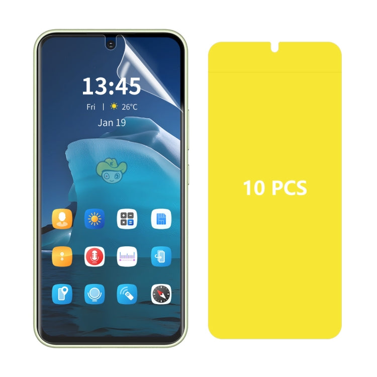 10pcs ENKAY Hat-Prince Full Glue Coverage Soft Explosion-proof Hydrogel Film, For Samsung Galaxy F15 / M15, For Samsung Galaxy Xcover 7, For Samsung Galaxy A35 / A55, For Samsung Galaxy S24 Ultra 5G, For Samsung Galaxy S24+ 5G, For Samsung Galaxy S24 5...