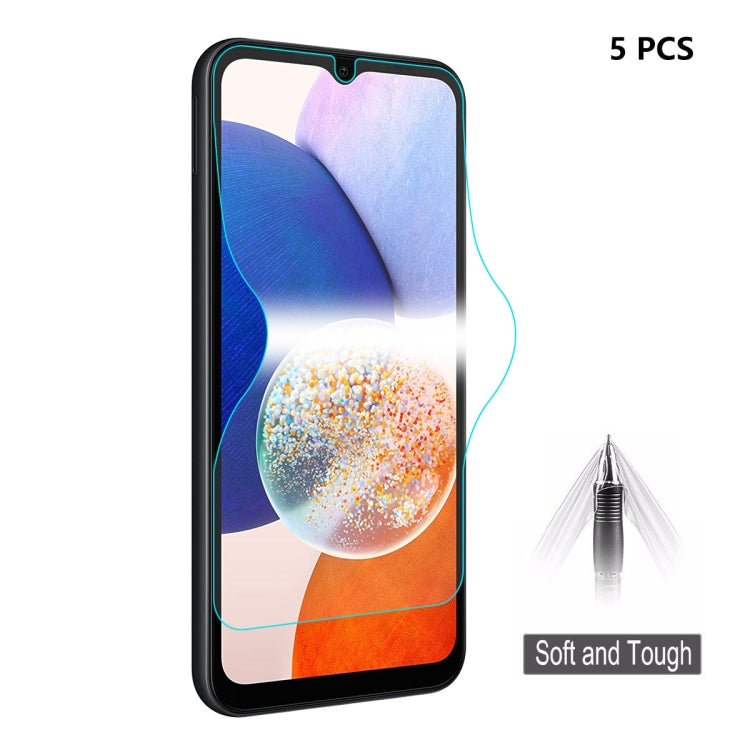 5pcs ENKAY Hat-Prince Full Glue Coverage Soft Explosion-proof Hydrogel Film, For Samsung Galaxy F15 / M15, For Samsung Galaxy Xcover 7, For Samsung Galaxy A35 / A55, For Samsung Galaxy S24 Ultra 5G, For Samsung Galaxy S24+ 5G, For Samsung Galaxy S24 5G...
