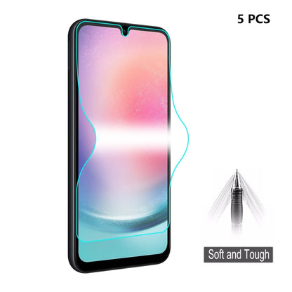 5pcs ENKAY Hat-Prince Full Glue Coverage Soft Explosion-proof Hydrogel Film, For Samsung Galaxy F15 / M15, For Samsung Galaxy Xcover 7, For Samsung Galaxy A35 / A55, For Samsung Galaxy S24 Ultra 5G, For Samsung Galaxy S24+ 5G, For Samsung Galaxy S24 5G...