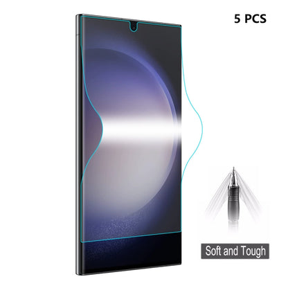 5pcs ENKAY Hat-Prince Full Glue Coverage Soft Explosion-proof Hydrogel Film, For Samsung Galaxy F15 / M15, For Samsung Galaxy Xcover 7, For Samsung Galaxy A35 / A55, For Samsung Galaxy S24 Ultra 5G, For Samsung Galaxy S24+ 5G, For Samsung Galaxy S24 5G...