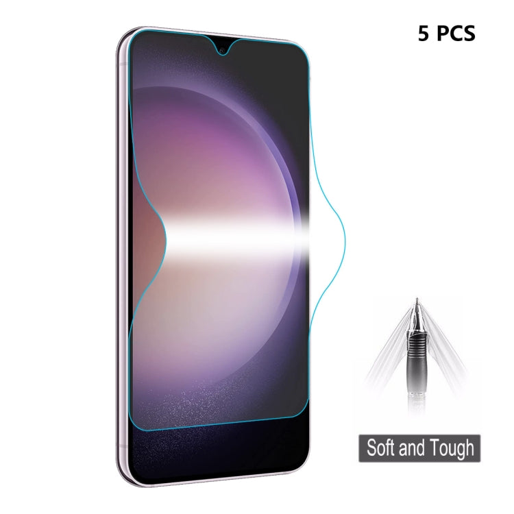 5pcs ENKAY Hat-Prince Full Glue Coverage Soft Explosion-proof Hydrogel Film, For Samsung Galaxy F15 / M15, For Samsung Galaxy Xcover 7, For Samsung Galaxy A35 / A55, For Samsung Galaxy S24 Ultra 5G, For Samsung Galaxy S24+ 5G, For Samsung Galaxy S24 5G...