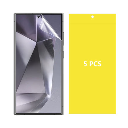 5pcs ENKAY Hat-Prince Full Glue Coverage Soft Explosion-proof Hydrogel Film, For Samsung Galaxy F15 / M15, For Samsung Galaxy Xcover 7, For Samsung Galaxy A35 / A55, For Samsung Galaxy S24 Ultra 5G, For Samsung Galaxy S24+ 5G, For Samsung Galaxy S24 5G...