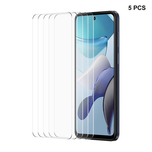 5pcs ENKAY 0.26mm 9H 2.5D High Aluminum-silicon Tempered Glass Film, For Motorola Moto G73 / G Power 2023, For Motorola Moto G14 / G54, For Motorola Moto G Stylus 2023, For Motorola Moto G13 / G23 / G53, For Motorola Moto E13                           ...
