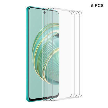 5pcs ENKAY 0.26mm 9H 2.5D High Aluminum-silicon Tempered Glass Film, For Huawei Nova Y71 / Enjoy 60, For Huawei Mate 60, For Huawei Nova 10z