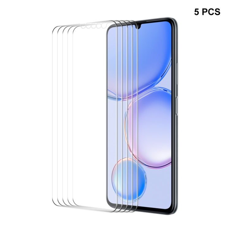 5pcs ENKAY 0.26mm 9H 2.5D High Aluminum-silicon Tempered Glass Film, For Huawei Nova Y71 / Enjoy 60, For Huawei Mate 60, For Huawei Nova 10z
