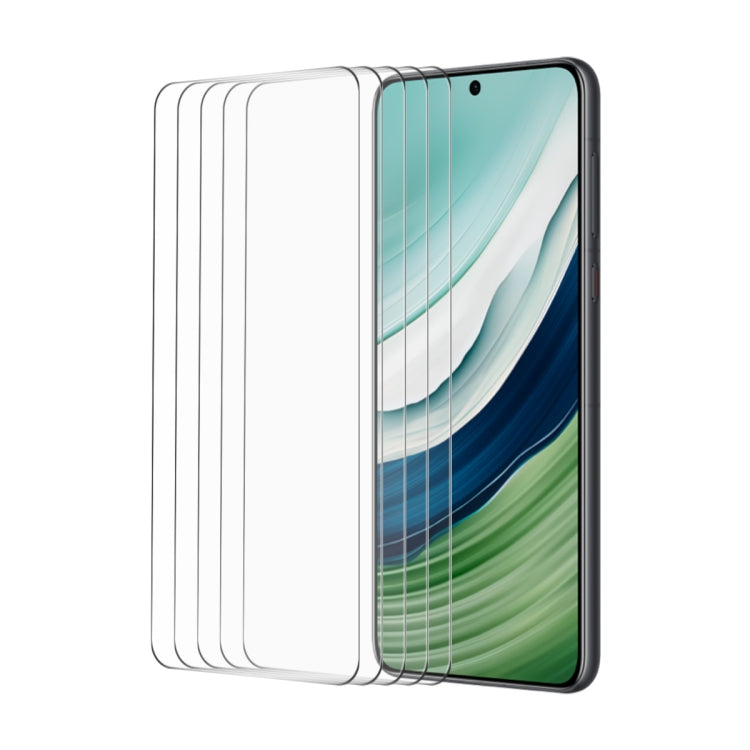 5pcs ENKAY 0.26mm 9H 2.5D High Aluminum-silicon Tempered Glass Film, For Huawei Nova Y71 / Enjoy 60, For Huawei Mate 60, For Huawei Nova 10z