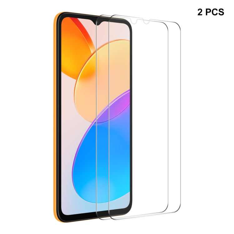 2pcs ENKAY 0.26mm 9H 2.5D High Aluminum-silicon Tempered Glass Film, For Honor Play7T Pro / X50i / X40i, For Honor Play7T / Play6T, For Honor 70 Lite / X5 / X6