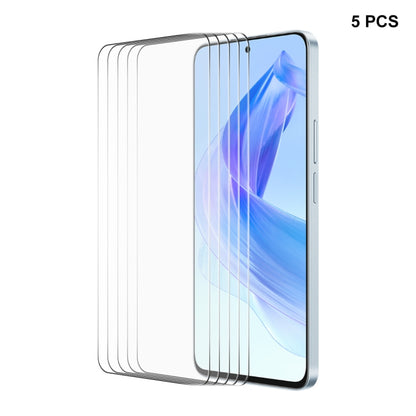 5pcs ENKAY 0.26mm 9H 2.5D High Aluminum-silicon Tempered Glass Film, For Honor Play7T Pro / X50i / X40i, For Honor Play7T / Play6T, For Honor 70 Lite / X5 / X6