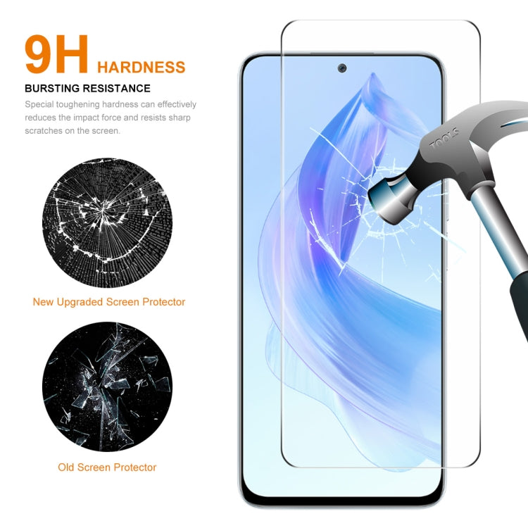 5pcs ENKAY 0.26mm 9H 2.5D High Aluminum-silicon Tempered Glass Film, For Honor Play7T Pro / X50i / X40i, For Honor Play7T / Play6T, For Honor 70 Lite / X5 / X6