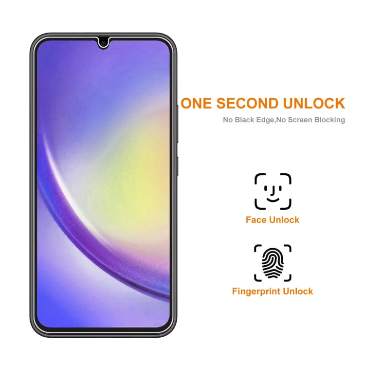 ENKAY 0.26mm 9H 2.5D High Aluminum-silicon Tempered Glass Film, For Samsung Galaxy A25 5G, For Samsung Galaxy A35, For Samsung Galaxy A55, For Samsung Galaxy M04, For Samsung Galaxy S23 FE 5G, For Samsung Galaxy M54 / F54, For Samsung Galaxy A15 4G / 5G