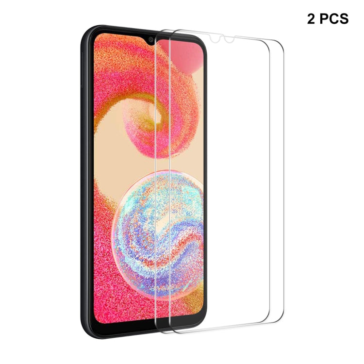 2pcs ENKAY 0.26mm 9H 2.5D High Aluminum-silicon Tempered Glass Film, For Samsung Galaxy A55, For Samsung Galaxy M04, For Samsung Galaxy A25 5G, For Samsung Galaxy A35, For Samsung Galaxy S23 FE, For Samsung Galaxy M54 /F54, For Samsung Galaxy A15 4G / 5G