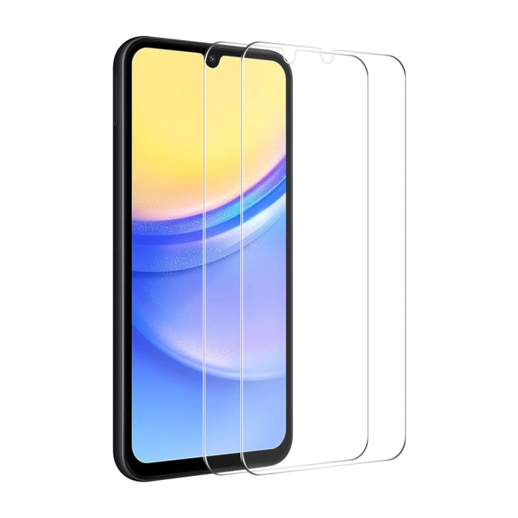 2pcs ENKAY 0.26mm 9H 2.5D High Aluminum-silicon Tempered Glass Film, For Samsung Galaxy A55, For Samsung Galaxy M04, For Samsung Galaxy A25 5G, For Samsung Galaxy A35, For Samsung Galaxy S23 FE, For Samsung Galaxy M54 /F54, For Samsung Galaxy A15 4G / 5G