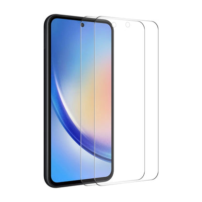2pcs ENKAY 0.26mm 9H 2.5D High Aluminum-silicon Tempered Glass Film, For Samsung Galaxy A55, For Samsung Galaxy M04, For Samsung Galaxy A25 5G, For Samsung Galaxy A35, For Samsung Galaxy S23 FE, For Samsung Galaxy M54 /F54, For Samsung Galaxy A15 4G / 5G