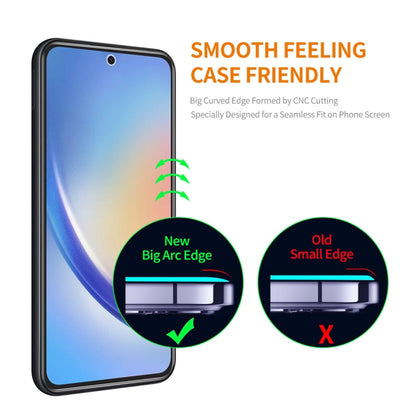 2pcs ENKAY 0.26mm 9H 2.5D High Aluminum-silicon Tempered Glass Film, For Samsung Galaxy A55, For Samsung Galaxy M04, For Samsung Galaxy A25 5G, For Samsung Galaxy A35, For Samsung Galaxy S23 FE, For Samsung Galaxy M54 /F54, For Samsung Galaxy A15 4G / 5G